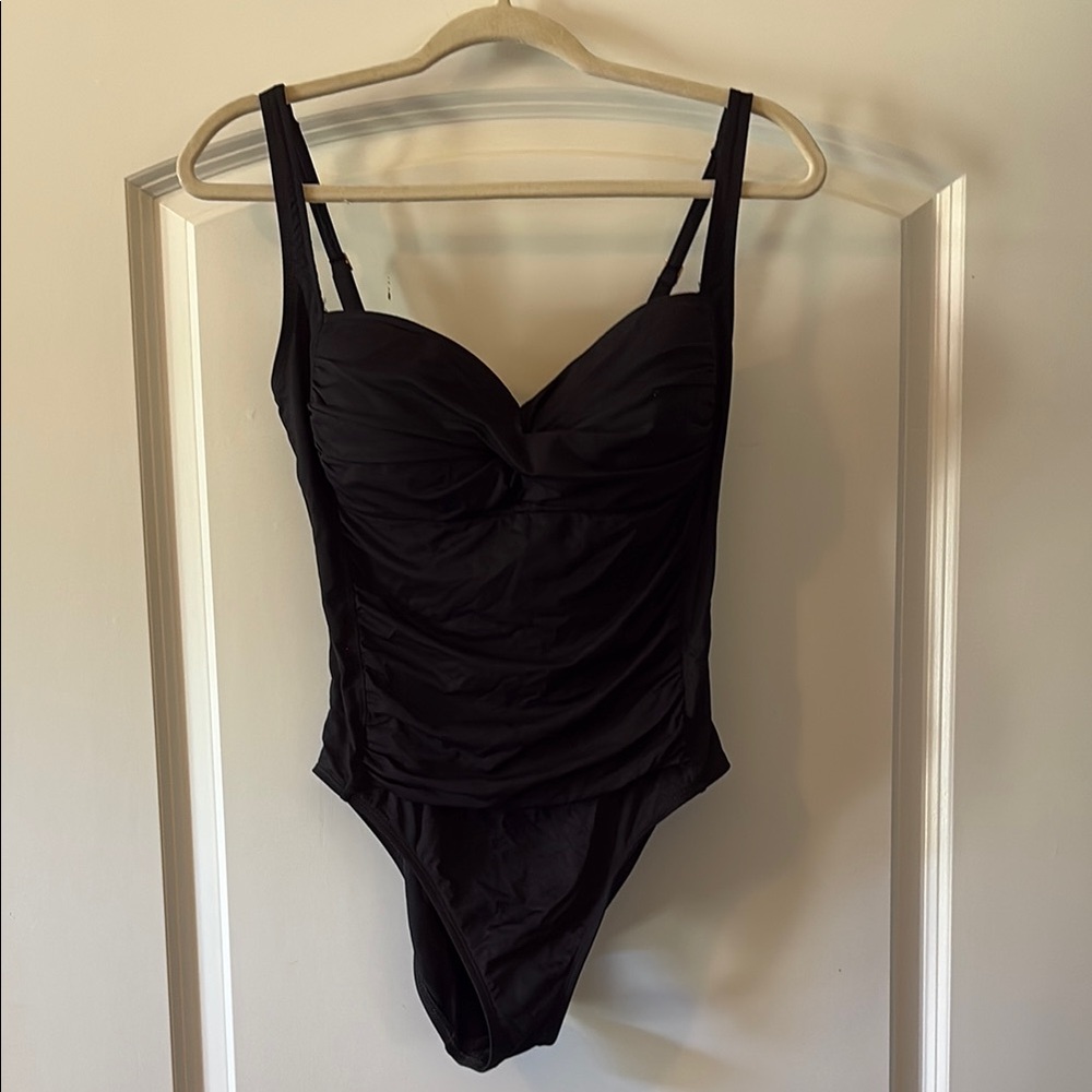 La Blanca Black One Piece Swimsuit